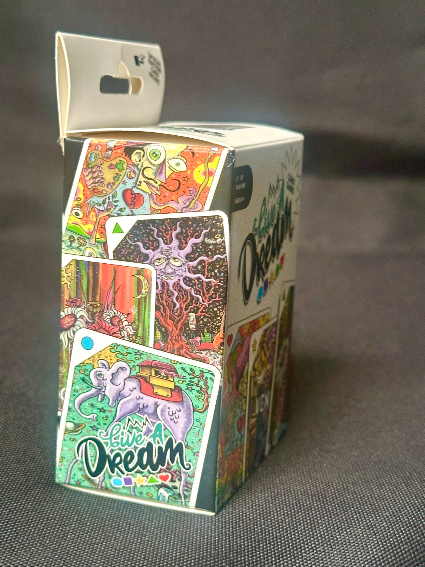 Live A Dream Card Game – Vibrant Art Deck by Dunkees | Family & Party Game for Ages 6+ | 2–10 Players | Includes Special Edition Collectible Card
