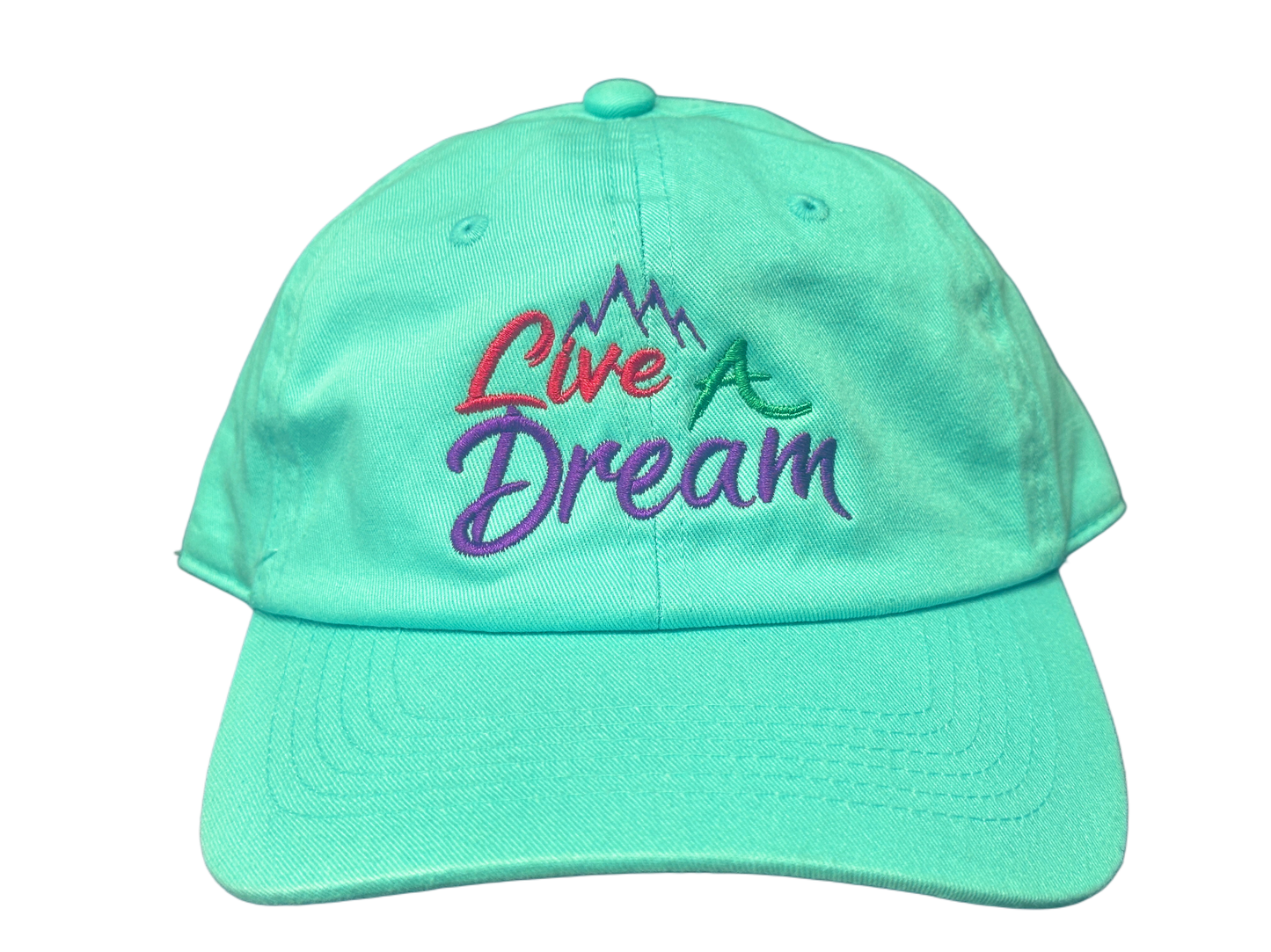 Live A Dream Dad Hat – Adjustable Snapback in 8 Colors | Classic Curved Brim Cap | Embroidered Logo Streetwear Hat