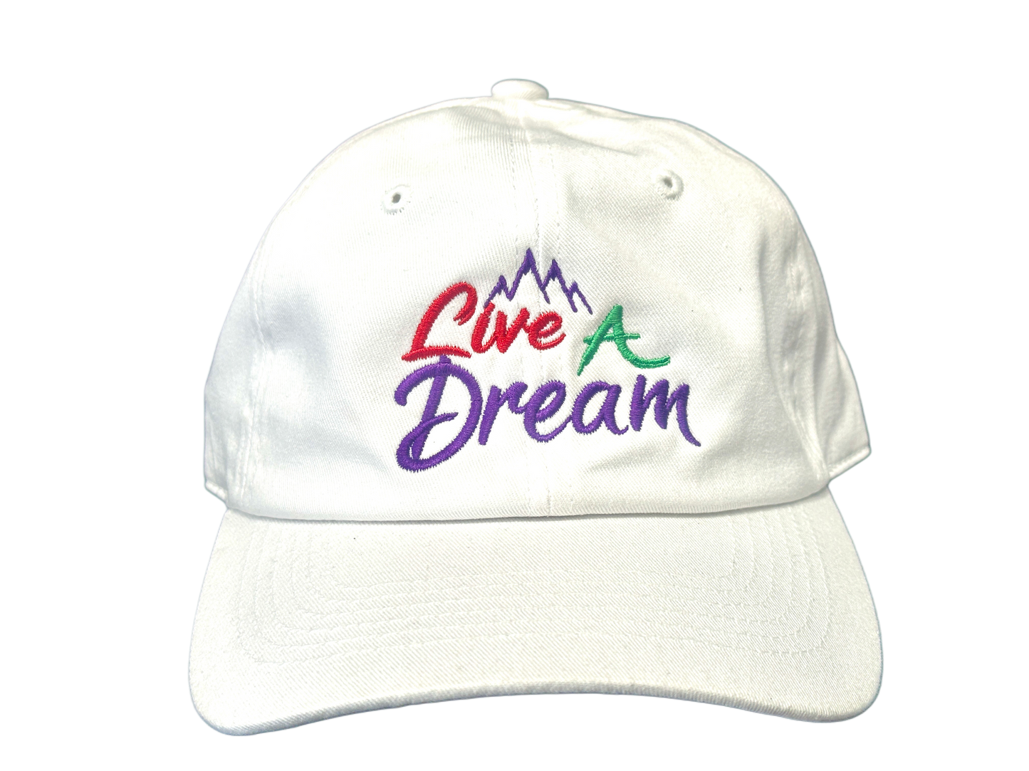 Live A Dream Dad Hat – Adjustable Snapback in 8 Colors | Classic Curved Brim Cap | Embroidered Logo Streetwear Hat